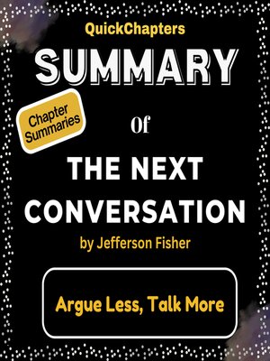 cover image of Summary of the Next Conversation